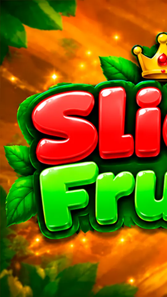 Slice Fruits logo with a crown